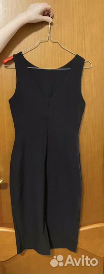 Платье черное без рукавов размер 42 xs