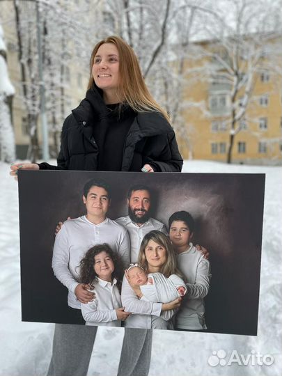 Фото на холсте, портрет по фото, печать на холсте