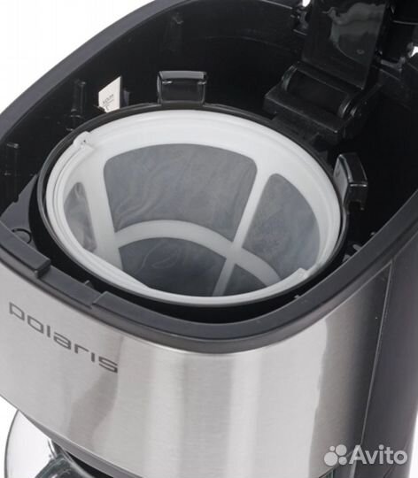 Кофеварка Polaris PCM 0613A, серебристый, черный