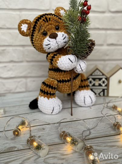 Тигренок вязаный