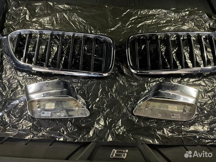 Решетка радиатора, насадки на трубы BMW 6