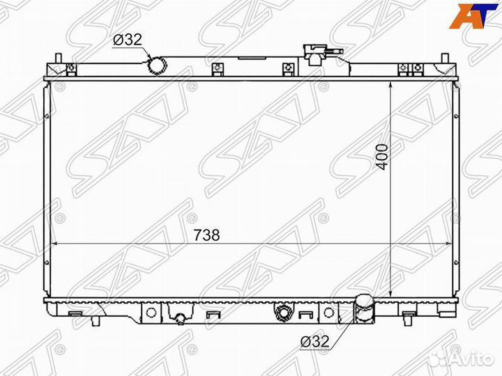 Радиатор охлаждения Хонда Элемент 03