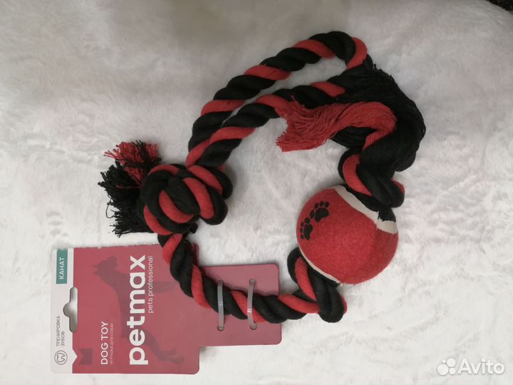 Мяч и мяч на верёвке для собак