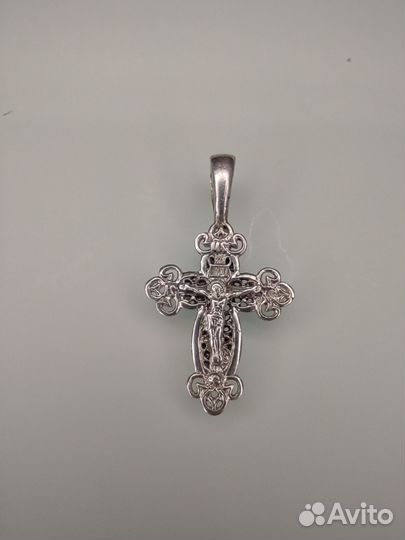 Серебро 925 цепочка крестик кулон