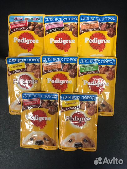 Сухой, влажный корм для собак Педигри Pedigree