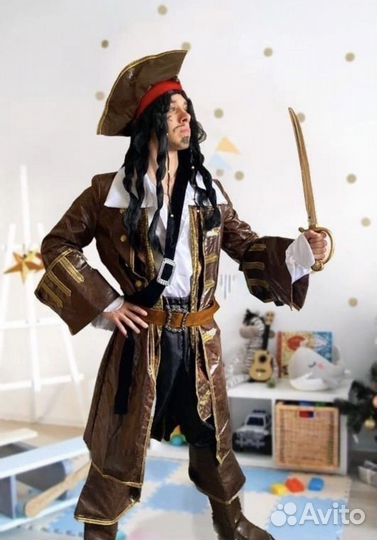 Костюм пирата Джек Воробей в аренду, напрокат