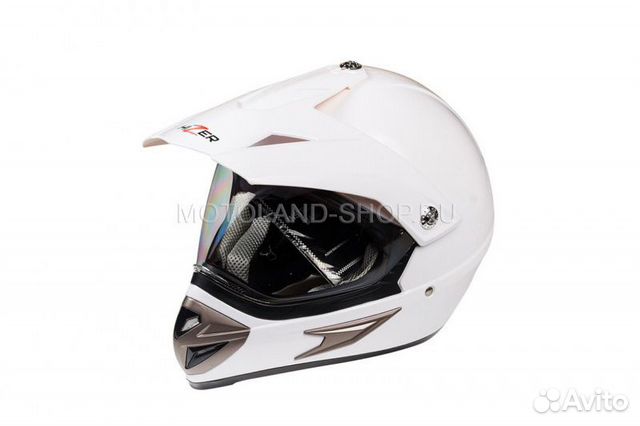 Шлем мото hizer 613 (M) #2 white объявление продам