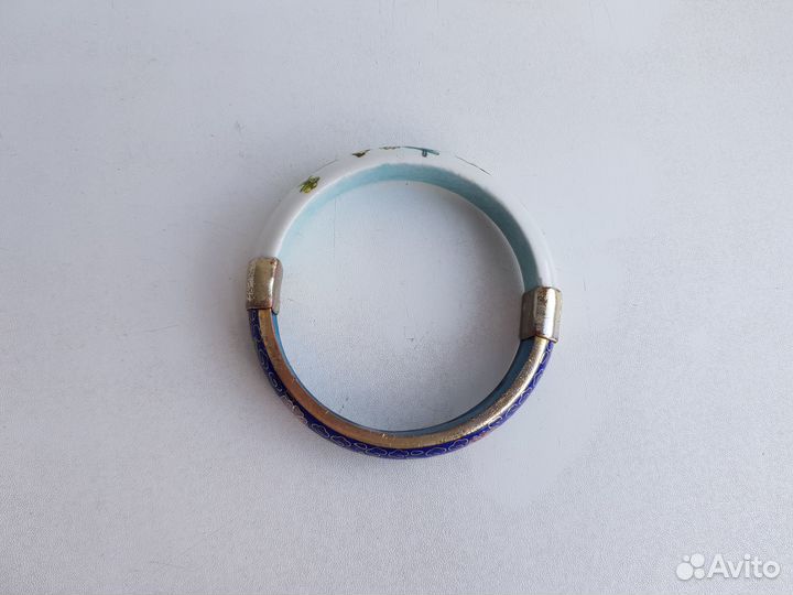 Браслет Клуазоне. Металл. Цветная эмаль. Винтаж