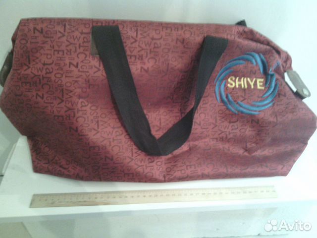 Сумка спортивная прорезиненная