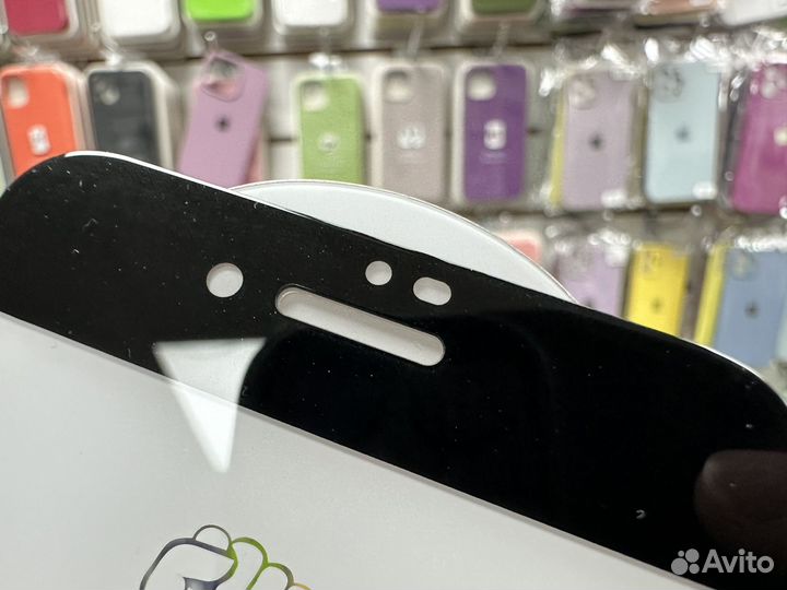 Защитное стекло iPhone 7/8/SE+установка в подарок