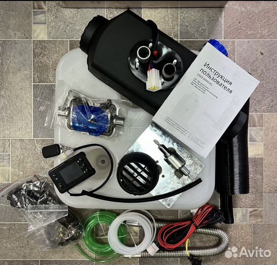 Автономный отопитель-сухой фен 12В/24В 5квт