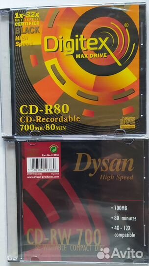 Компакт-диски CD, DVD и аксессуары к ним