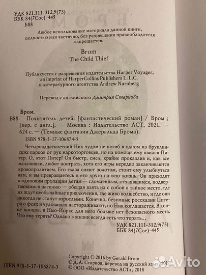 Книга «Похититель детей»