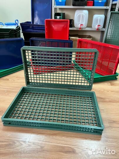 Лотки Ящики пластиковые 740х440х65 Пищевые