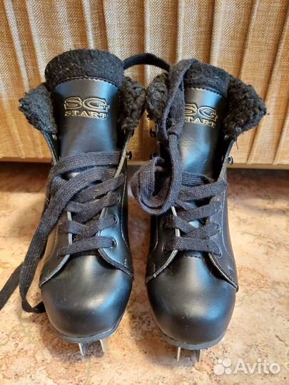Коньки детские Black/SG Start двойное лезвие