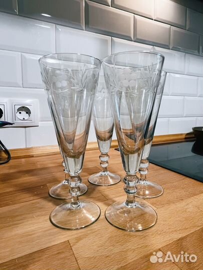 Хрустальные фужеры СССР