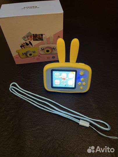 Детский цифровой фотоаппарат зайка 3в1