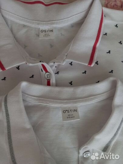 Рубашки-поло для девочки, в школу, 140 см