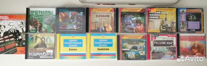 Учебные компьютерные диски и 2 диска караоке