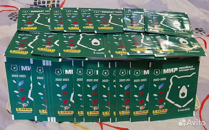 Panini рпл 22-23 - 25 пакетов с наклейками