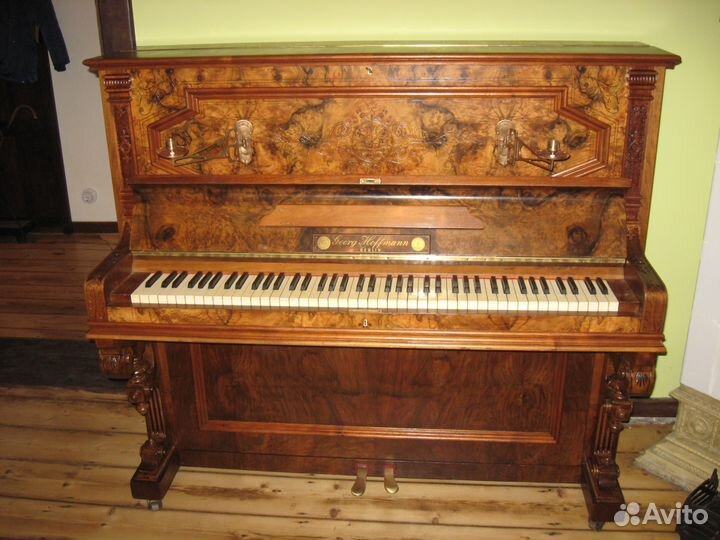 Пианино старинное стульчик антиквариат