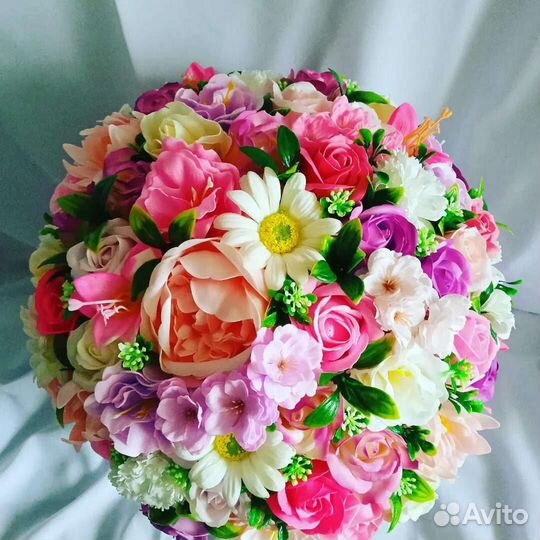 Букет из мыльных цветов