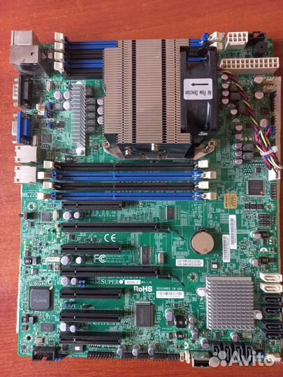 Продам плату Supermicro с процессором и памятью