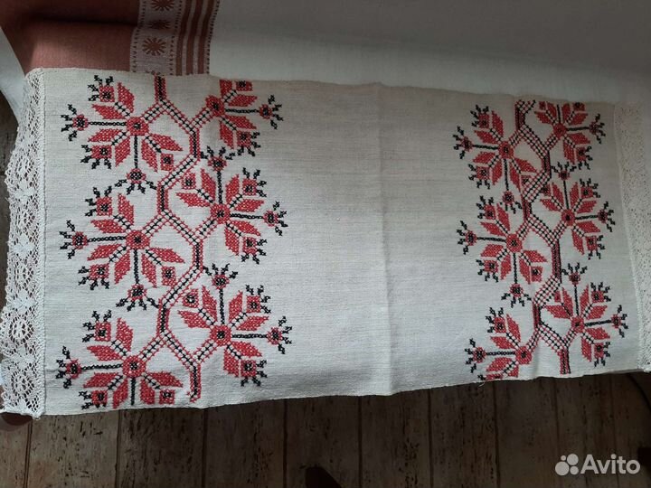 Полотенце рушник старинный с вышивкой