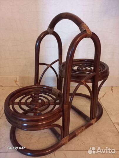 Подставка для цветов напольная деревянная