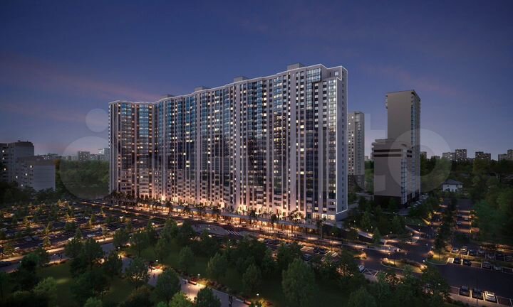 2-к. квартира, 73,7 м², 12/25 эт.