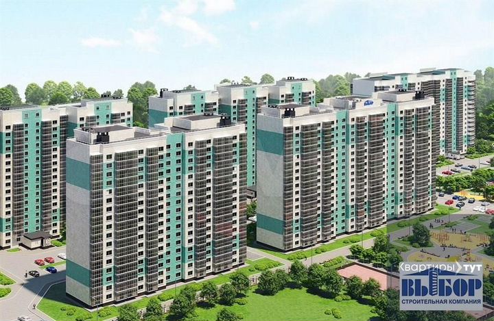 2-к. квартира, 55,8 м², 6/17 эт.