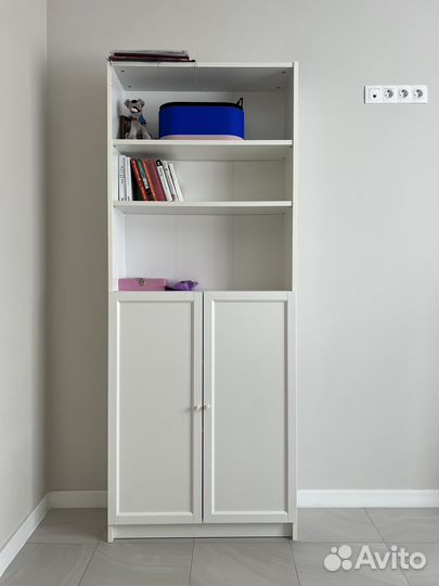 Книжный шкаф IKEA billy/oxberg (билли/оксберг)