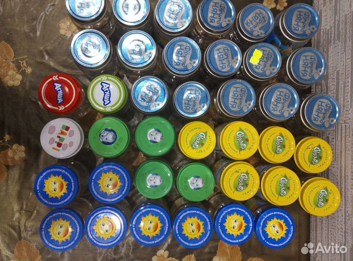 Баночки из под детского пюре пустые