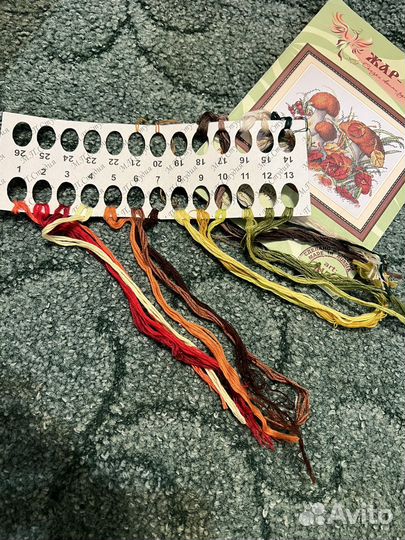 Остатки набора для вышивания жар птица И щепка