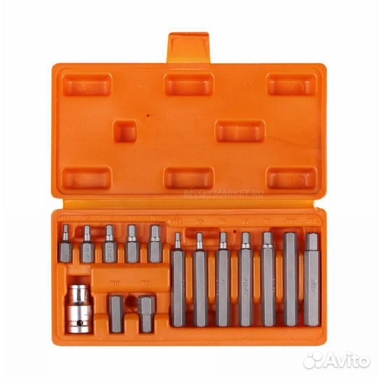 Airline AT-B-37 Набор бит вставок шестигранных 3/8