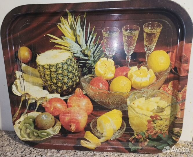 Поднос металлический СССР