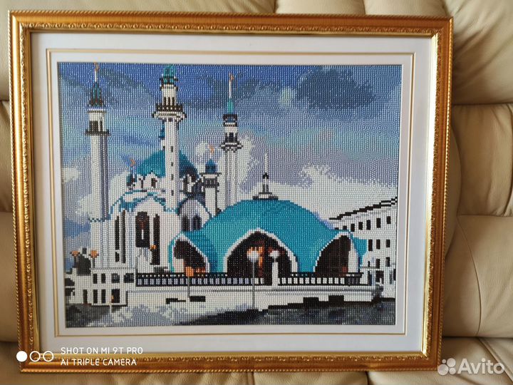 Картина алмазная мозайка под стеклом