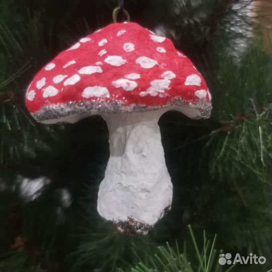 Ватные елочные игрушки