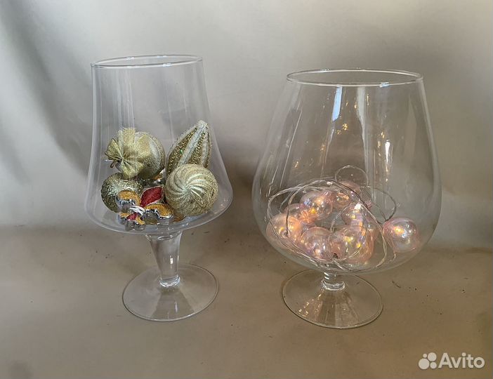 Да огромных бокала для декора