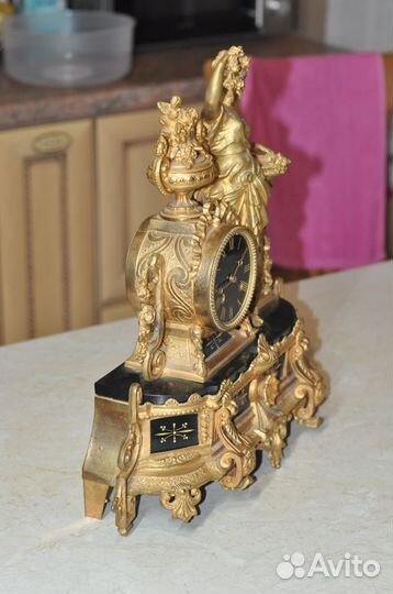 Старинные французские каминные часы Pichon