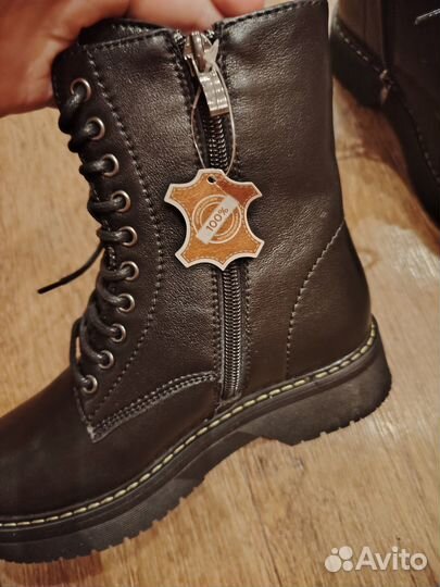 Ботинки для девочки 33 размер натуральная кожа