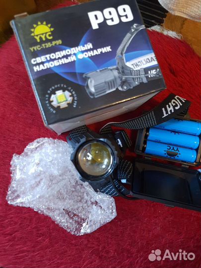 Фонарик налобный. Новейший XHP 99