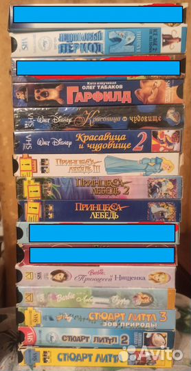 Видеокассеты vhs мультфильмы и фильмы