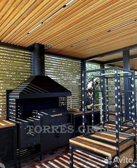 Мангальная зона в беседку