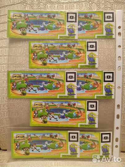 Спортивные животные (Sporty Animals) DC 111-118