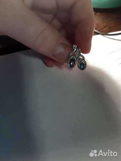 Серьги серебро