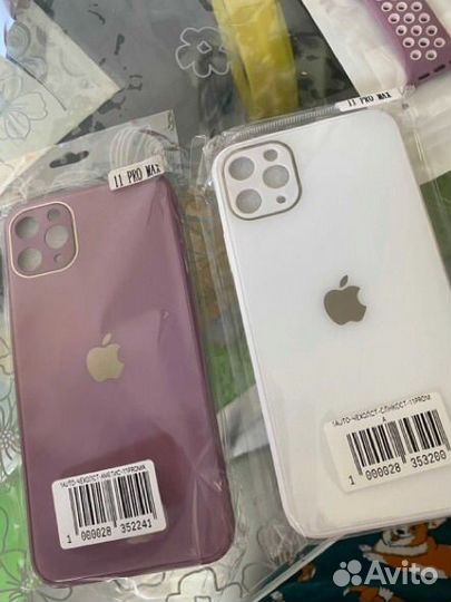 Стеклянный чехол на айфон iPhone