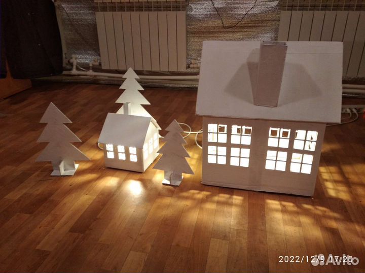 Домики декоративные, с подсветкой