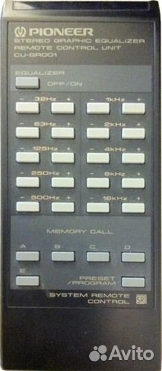 Пульт аналог Pioneer CU-GR001