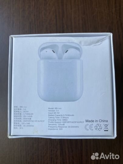 Коробка от наушников TWS i9S 5.0